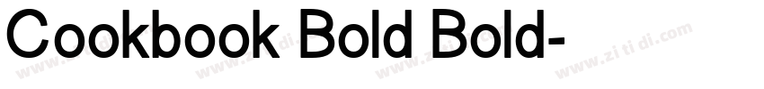 Cookbook Bold Bold字体转换